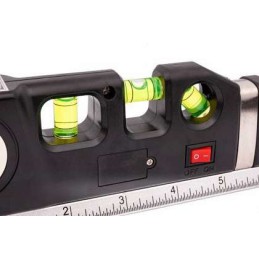 Αλφάδι laser με μαγνήτη - φως - μετροταινία