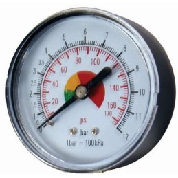 Μανόμετρο αερόμετρου 0 - 12 bar / 0 - 170 psi