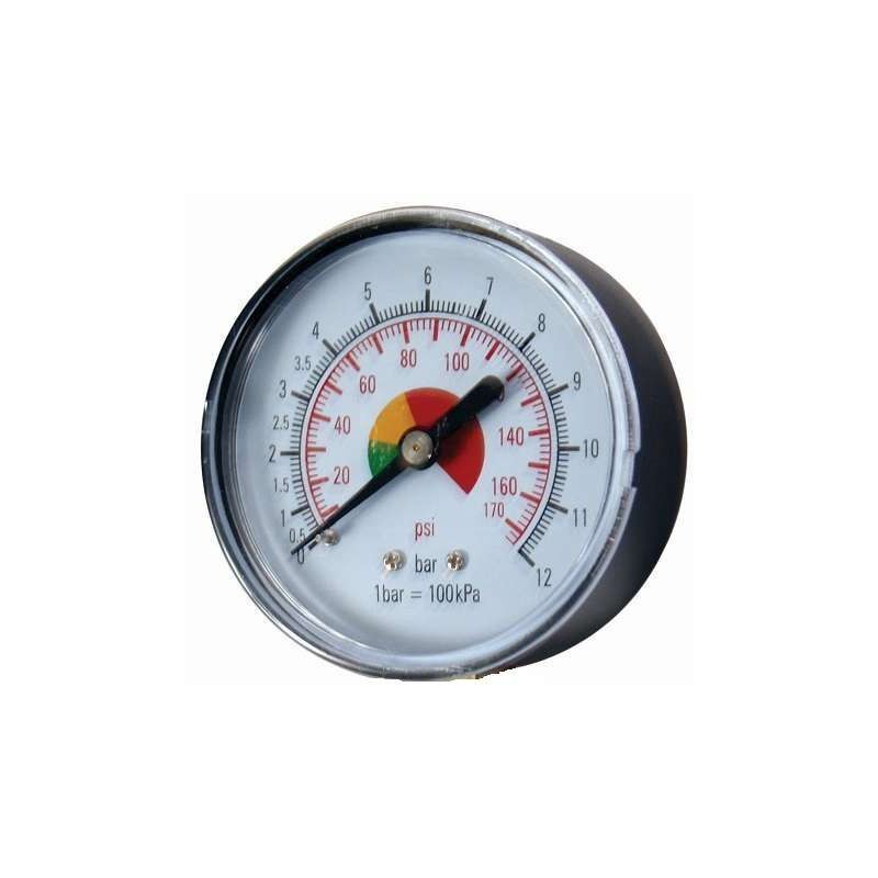 Μανόμετρο Φ80 αερόμετρου 0 - 12 bar / 0 - 170 psi