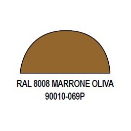 Ακρυλικό σπρέι βαφής OLIVE BROWN (Καφέ της Ελιάς) RAL 8008