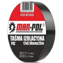 Μονωτική ταινία 17 mm μαύρη 26 μέτρα