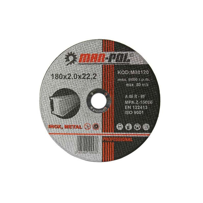Δίσκος κοπής INOX 180 x 2.0 x 22.2 mm